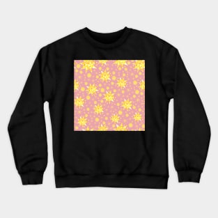 Sundazzle on Pink Repeat 5748 Crewneck Sweatshirt